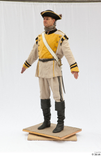  Photos Army man in cloth suit 1 18th century a pose army historical clothing whole body 0002.jpg